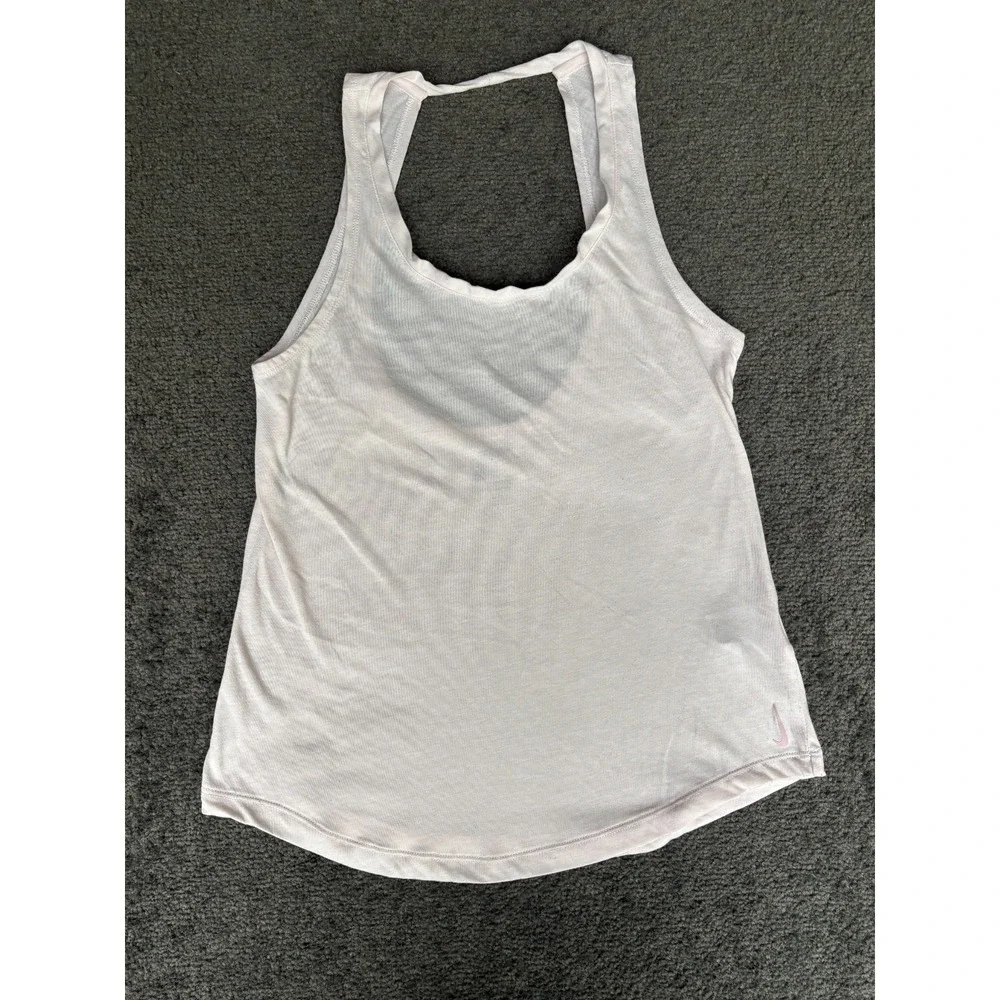 Nike Tank Top Women's Size XS Light Pink 100% Polyester Scoop Neck Sleeveless